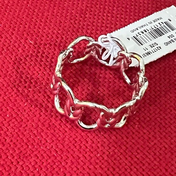 NWT Kendra Scott Fallon Silver Band Ring Size 11 #KSRG - Picture 2 of 5
